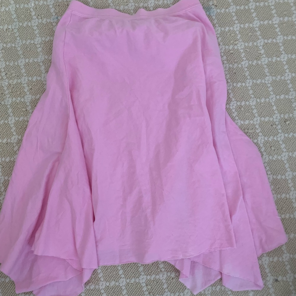Pink midi skirt